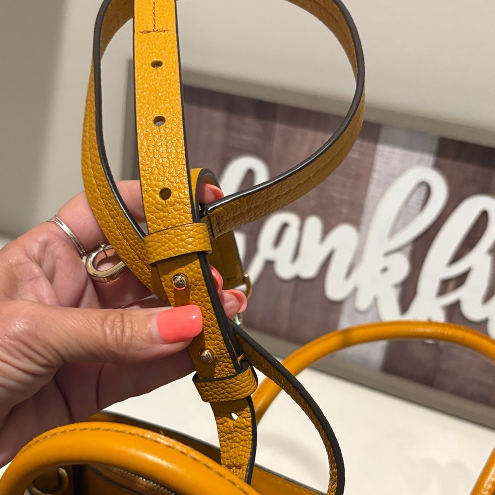Michael Kors Mustard Satchel Bag - Picture 9 of 12
